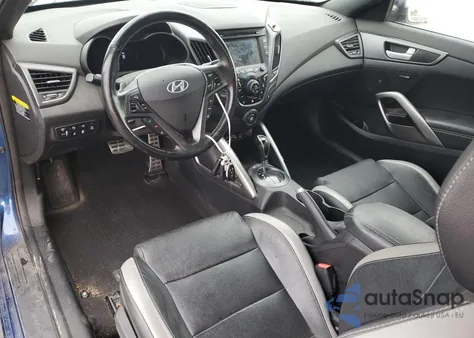 2016 Hyundai Veloster Turbo z USA, uszkodzony, nr VIN KMHTC6AE9GU267945